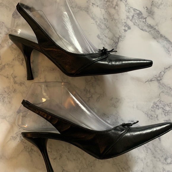 Black BCBGirls Slingback Pumps - Picture 2 of 4